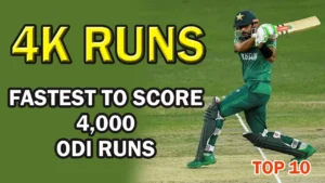 Read more about the article Fastest 4000 Runs in ODI: Cricket’s Milestone Masters